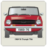 Triumph TR6 1969-76 (wire wheels) Coaster 2